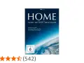 Copertina del home documentario "HOME" di Yann Arthus-Bertrand, con vista della Terra dallo spazio.