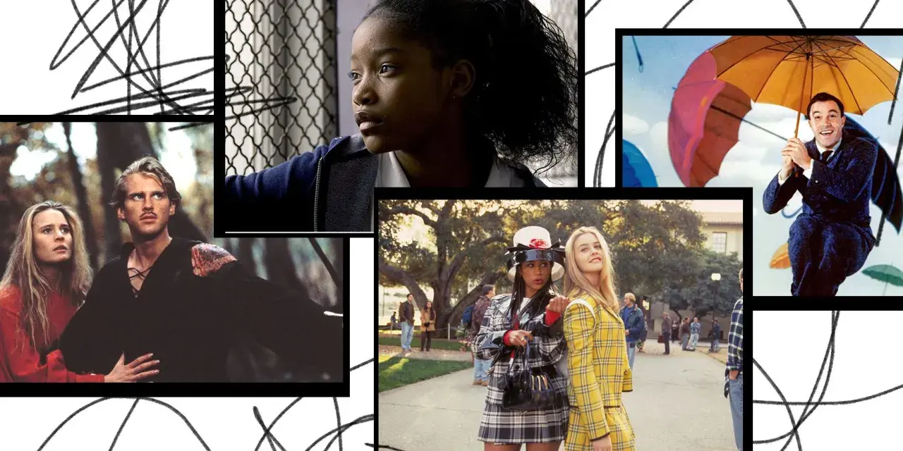 Collage di film e programmi TV di Elle McKinnon: "La storia fantastica", "Clueless", "Mary Poppins" e altri.