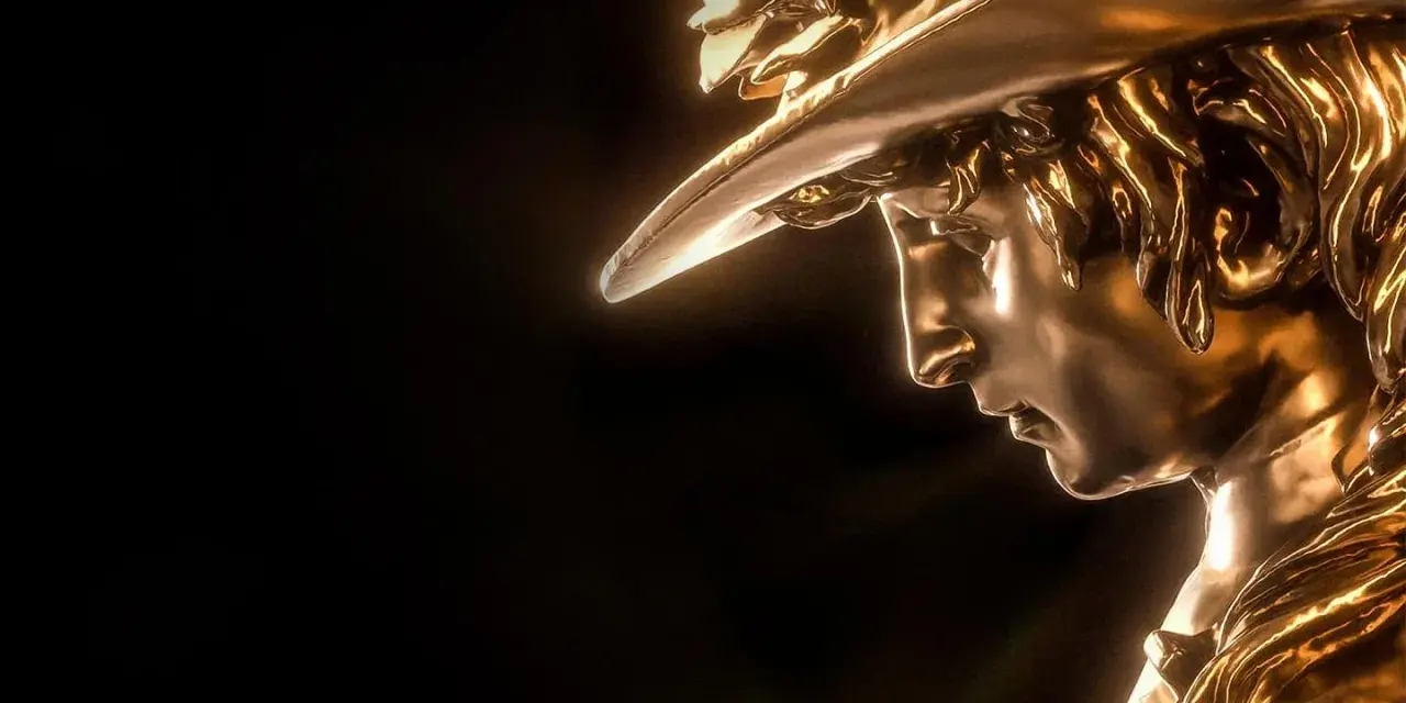 Statua dorata di un giovane con cappello, un premio David di Donatello per il miglior cortometraggio.