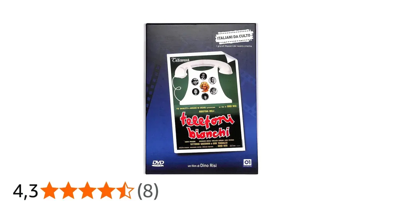 Copertina DVD del film "Telefoni bianchi" di Dino Risi, un classico del cinema italiano.