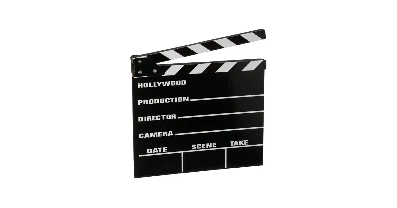 Ciak! La claquette da cinema, simbolo di 