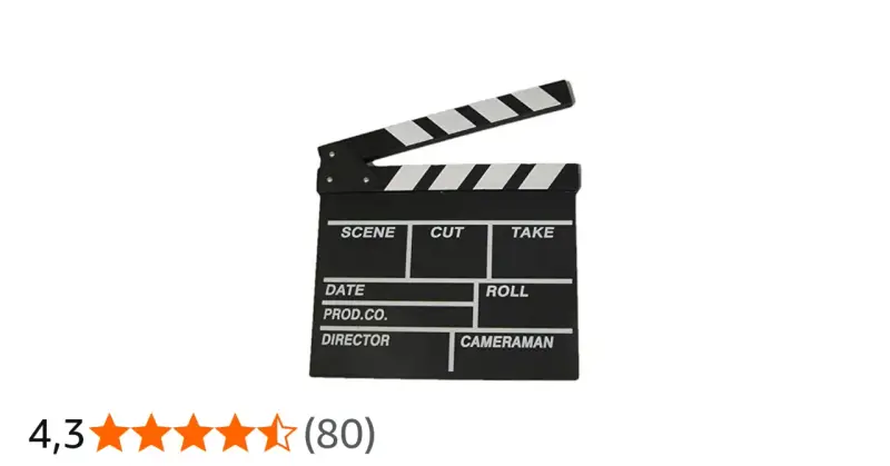 Ciak foto: una lavagna per il cinema, pronta per segnare scena, ciak e ciak.